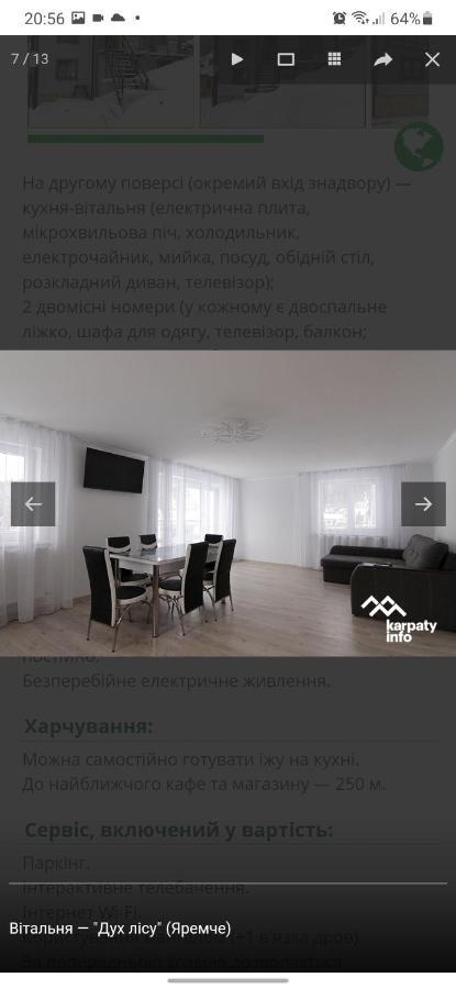 Willa Дух Лісу Jaremcze Zewnętrze zdjęcie